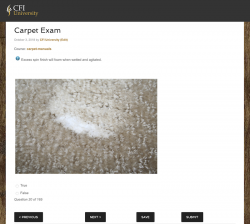 Carpet Inspection Course & Exam