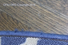 Carpet binding fraying around edges