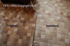 Carpet fading-oxidizing