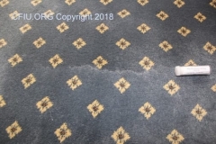 Carpet pooling near doorway