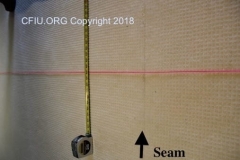 Carpet seam sealer discoloration