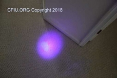 Carpet uv light inspection