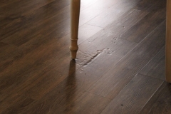 Luxury vinyl table leg indentation damage