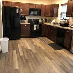 Luxury Vinyl Plank in Kitchen