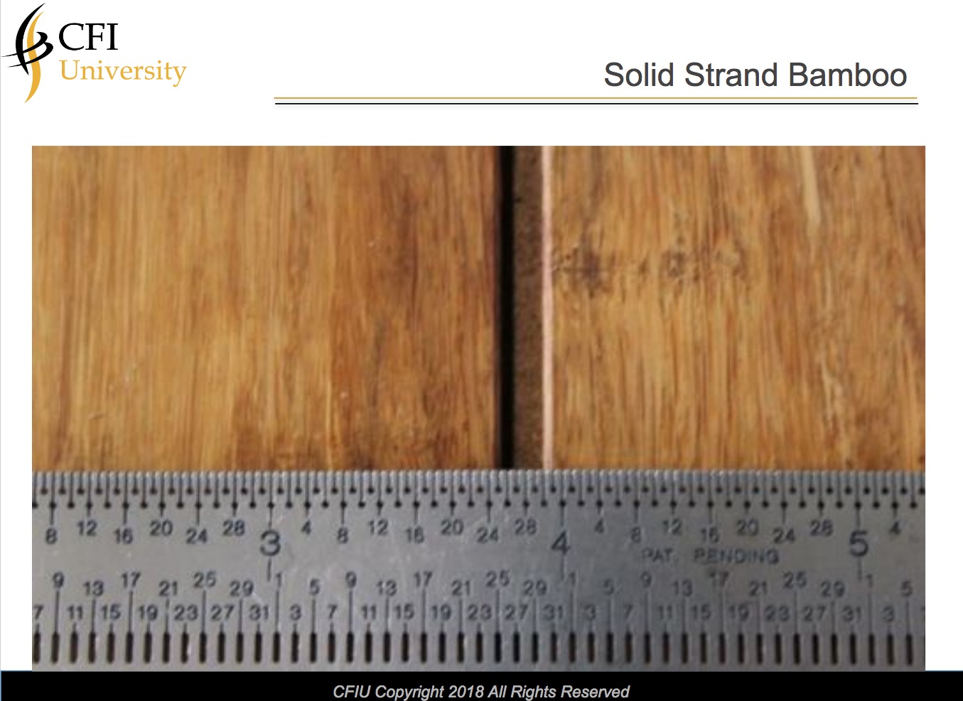 Bamboo, Solid Strand- Course & Exam